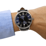 Tissot Carson Premium Powermatic 80 Blue Dial Blue Leather Strap Watch For Men - T122.407.16.043.00 Authentic Buy Shop Now