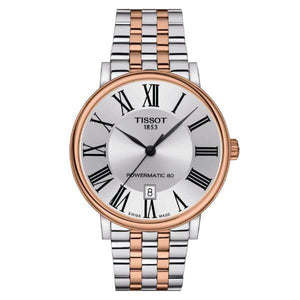Tissot Carson Premium Powermatic 80 Silver Dial Two Tone Steel Strap Watch For Men - T122.407.22.033.00 Authentic Buy Shop Now
