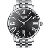 Tissot Carson Premium Black Dial Silver Steel Strap Watch For Men - T122.410.11.053.00 Authentic Buy Shop Now