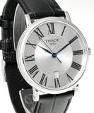 Tissot Carson Premium Silver Dial Black Leather Strap Watch For Men - T122.410.16.033.00 Authentic Buy Shop Now
