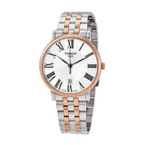Tissot Carson Premium White Dial Two Tone Steel Strap Watch For Men - T122.410.22.033.00 Authentic Buy Shop Now