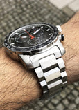 Tissot Supersport Chrono Black Dial Silver Steel Strap Watch For Men - T125.617.11.051.00 Authentic Buy Shop Now