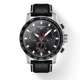 Tissot Supersport Chrono Black Dial Black Leather Strap Watch for Men - T125.617.16.051.00 Authentic Buy Shop Now