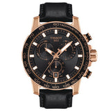 Tissot Supersport Chrono Black Dial Black Leather Strap Watch for Men - T125.617.36.051.00 Authentic Buy Shop Now
