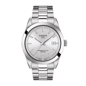 Tissot Gentleman Powermatic 80 Silicium Silver Dial Silver Steel Strap Watch For Men - T127.407.11.031.00 Authentic Buy Shop Now