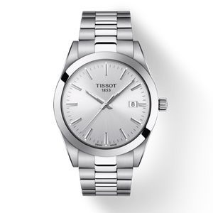 Tissot Gentleman Silver Dial Silver Steel Strap Watch For Men - T127.410.11.031.00 Authentic Buy Shop Now