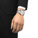 Tissot Gentleman Silver Dial Silver Steel Strap Watch For Men - T127.410.11.031.00 Authentic Buy Shop Now