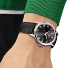 Tissot Everytime Medium Black Dial Black Leather Strap Watch For Men - T109.410.16.053.00 Authentic Buy Shop Now