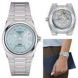 Tissot PRX Powermatic 80 Ice Blue Dial Silver Steel Strap Watch for Men - T137.207.11.351.00 Authentic Buy Shop Now