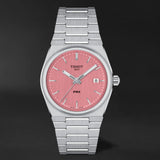 Tissot PRX Quartz Pink Dial Silver Steel Strap Watch for Women - T137.210.11.331.00 Authentic Buy Shop Now