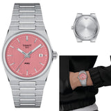 Tissot PRX Quartz Pink Dial Silver Steel Strap Watch for Women - T137.210.11.331.00 Authentic Buy Shop Now