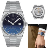Tissot Powermatic 80 Automatic Gradient Blue Dial Silver Steel Strap Watch for Men - T137.407.11.051.01 Authentic Buy Shop Now