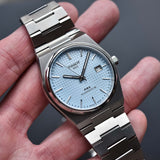 Tissot PRX Powermatic 80 Ice Blue Tiffany Dial Silver Steel Strap Watch for Men - T137.407.11.351.00 Authentic Buy Shop Now