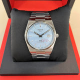 Tissot PRX Powermatic 80 Ice Blue Tiffany Dial Silver Steel Strap Watch for Men - T137.407.11.351.00 Authentic Buy Shop Now