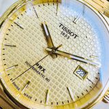 Tissot PRX Powermatic 80 Gold Dial Gold Steel Strap Watch for Men - T137.407.33.021.00 Authentic Buy Shop Now