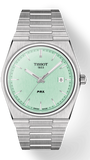 Tissot PRX Quartz Light Green Dial Silver Steel Strap Watch for Men - T137.410.11.091.01