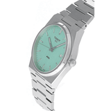 Tissot PRX Quartz Light Green Dial Silver Steel Strap Watch for Men - T137.410.11.091.01 Authentic Buy Shop Now