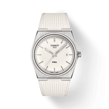 Tissot PRX 40 White Dial White Rubber Strap Watch For Men - T137.410.17.011.00 Authentic Buy Shop Now