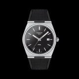 Tissot PRX Black Dial Black Rubber Strap Watch For Men - T137.410.17.051.00 Authentic Buy Shop Now