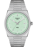 Tissot PRX Quartz Light Green Dial Silver Steel Strap Watch for Men - T137.410.11.091.01 Authentic Buy Shop Now