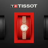Tissot Lovely Mother of Pearl Dial Rose Gold Steel Strap Watch for Women - T140.009.33.111.00 Authentic Buy Shop Now