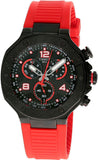 Tissot T Race Chronograph Black Dial Red Rubber Strap Watch For Men - T141.417.37.057.01 Authentic Buy Shop Now