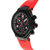 Tissot T Race Chronograph Black Dial Red Rubber Strap Watch For Men - T141.417.37.057.01 Authentic Buy Shop Now