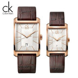 Calvin Klein Window White Dial Brown Leather Strap Watch for Women - K2M23620 Authentic Buy Shop Now