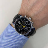 Tissot T Race PRC 200 Chronograph Quartz Black Dial Black Leather Strap Watch for Men - T17.1.526.52 Authentic Buy Shop Now