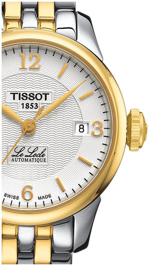 Tissot Le Locle Automatic Small Lady White Dial Two Tone Steel Strap Watch For Women - T41.2.183.34 Authentic Buy Shop Now