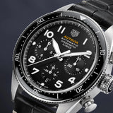 Tag Heuer Autavia Chronometer Flyback Automatic Chronograph Black Dial Black Leather Strap Watch for Men - CBE511A.FC8279 Authentic Buy Shop Now