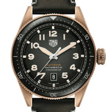 Tag Heuer Autavia Calibre 5 Automatic Olive Green Dial Green Leather Strap Watch for Men - WBE5190.FC8268 Authentic Buy Shop Now