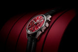 Tag Heuer Carrera Automatic Chronograph Red Dial Black Leather Strap Watch for Men - CBK221G.FC6479 Authentic Buy Shop Now