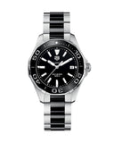 Tag Heuer Aquaracer Quartz Black Dial Two Tone Steel Strap Watch for Men - WAY131A.BA0913 Authentic Buy Shop Now