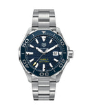 Tag Heuer Aquaracer Calibre 5 Blue Dial Silver Steel Strap Watch for Men - WAY201B.BA0927 Authentic Buy Shop Now