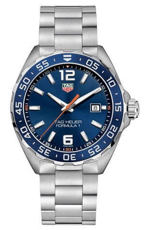 Tag Heuer Formula 1 Quartz Blue Dial Silver Steel Strap Watch for Men - WAZ1010.BA0842 Authentic Buy Shop Now