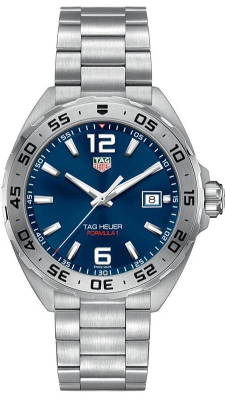 Tag Heuer Formula 1 Blue Dial Silver Steel Strap Watch for Men - WAZ1118.BA0875 Authentic Buy Shop Now