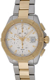 Tag Heuer Aquaracer Caliber 16 Automatic White Dial Two Tone Steel Strap Watch for Men - CAY2121.BB0923 Authentic Buy Shop Now