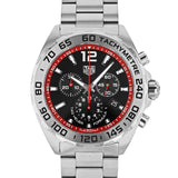 Tag Heuer Formula 1 Chronograph Black Dial Silver Steel Strap Watch for Men - CAZ101Y.BA0842 Authentic Buy Shop Now