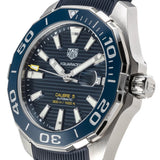Tag Heuer Aquaracer Calibre 5 Automatic Blue Dial Blue Rubber Strap Watch for Men - WAY201B.FT6150 Authentic Buy Shop Now