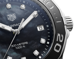 Tag Heuer Aquaracer Quartz Black Dial Silver Steel Strap Watch for Women - WAY131M.BA0748 Authentic Buy Shop Now