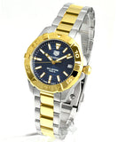 Tag Heuer Aquaracer Blue Dial Two Tone Steel Strap Watch for Women - WBD1325.BB0320 Authentic Buy Shop Now