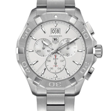 Tag Heuer Aquaracer White Dial Silver Steel Strap Watch for Men - CAY1111.BA0927 Authentic Buy Shop Now