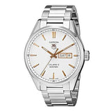 Tag Heuer Carrera Calibre 5 White Dial Silver Steel Strap Watch for Men - WAR201D.BA0723 Authentic Buy Shop Now