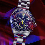 Tag Heuer Formula 1 x Red Bull Racing Chronograph Blue Dial Silver Steel Strap Watch for Men - CAZ101AL.BA0842 Authentic Buy Shop Now
