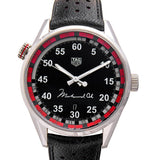 Tag Heuer Carrera Muhammad Ali Calibre 5 Black Dial Black Leather Strap Watch for Men - WAR2A11.FC6337 Authentic Buy Shop Now