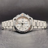 Tag Heuer Aquaracer Caliber 16 Automatic Chronograph White Dial Silver Steel Strap Watch for Men - CAY2111.BA0927 Authentic Buy Shop Now