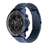 Tommy Hilfiger Luca Chronograph Grey Dial Blue Steel Strap Watch For Men - 1710493 Authentic Buy Shop Now