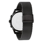 Tommy Hilfiger Weston Chronograph Black Dial Black Mesh Bracelet Watch For Men - 1710505 Authentic Buy Shop Now