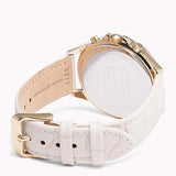 Tommy Hilfiger Ari Diamonds White Dial Cream Leather Strap Watch for Women - 1781982 Authentic Buy Shop Now
